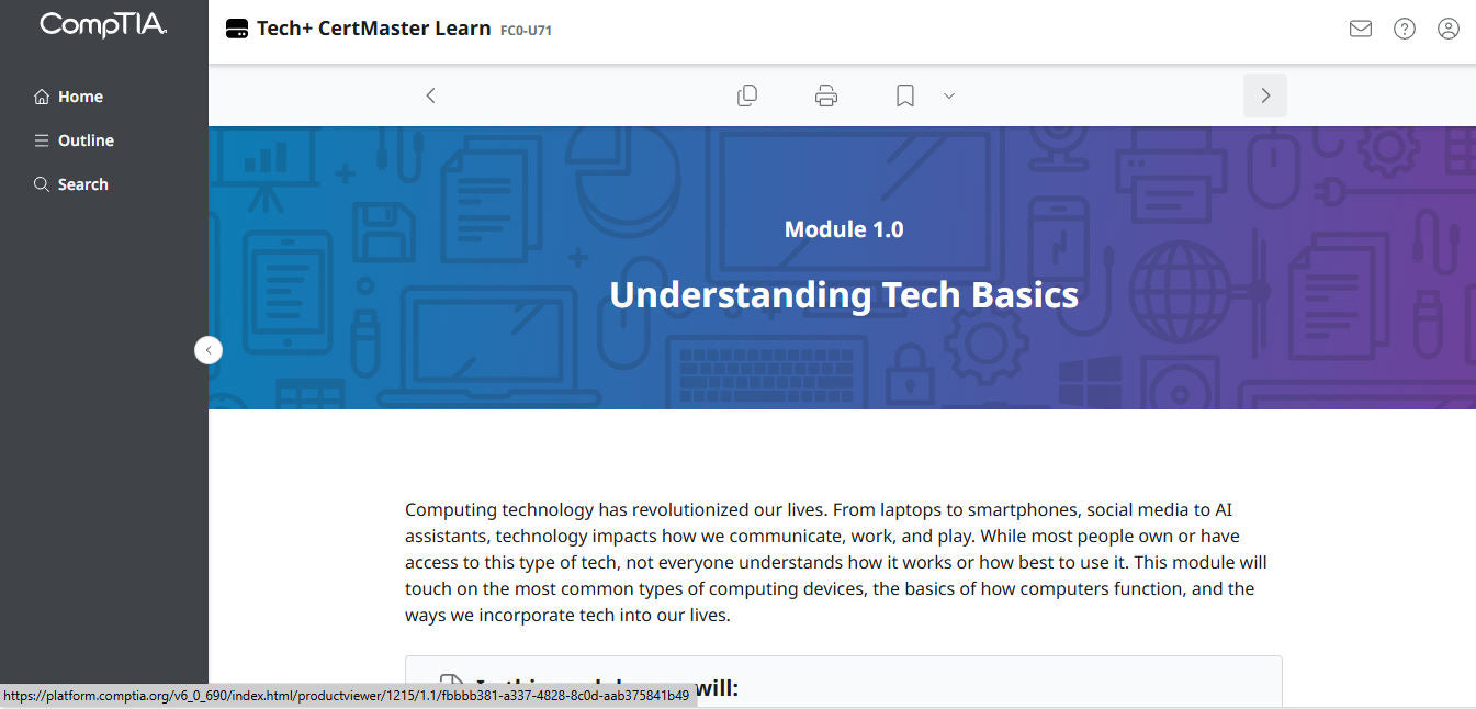 CertMaster Learn – Tech+ (V6) – (New Account ) 2-Month Access
