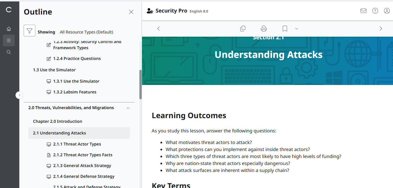 TestOut Security Pro สำหรับ Security+ (SY0-701) - 3 เดือน