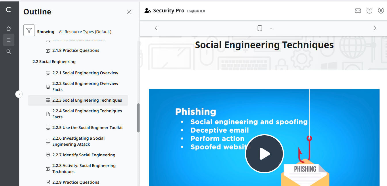 TestOut Security Pro สำหรับ Security+ (SY0-701) - 3 เดือน