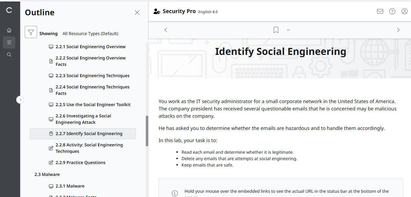 TestOut Security Pro สำหรับ Security+ (SY0-701) - สิทธิ์เข้าใช้งาน 3 เดือน