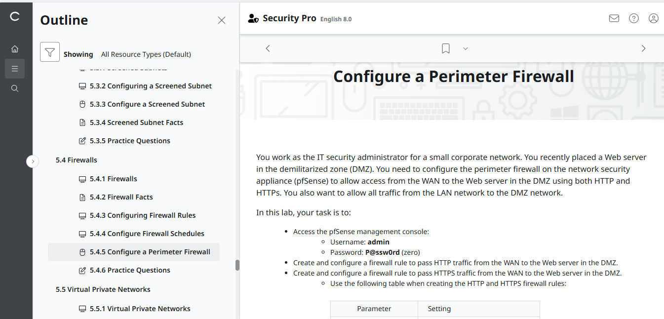 TestOut Security Pro สำหรับ Security+ (SY0-701) - สิทธิ์เข้าใช้งาน 3 เดือน