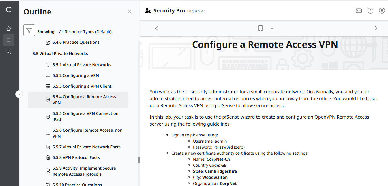 TestOut Security Pro สำหรับ Security+ (SY0-701) - 3 เดือน