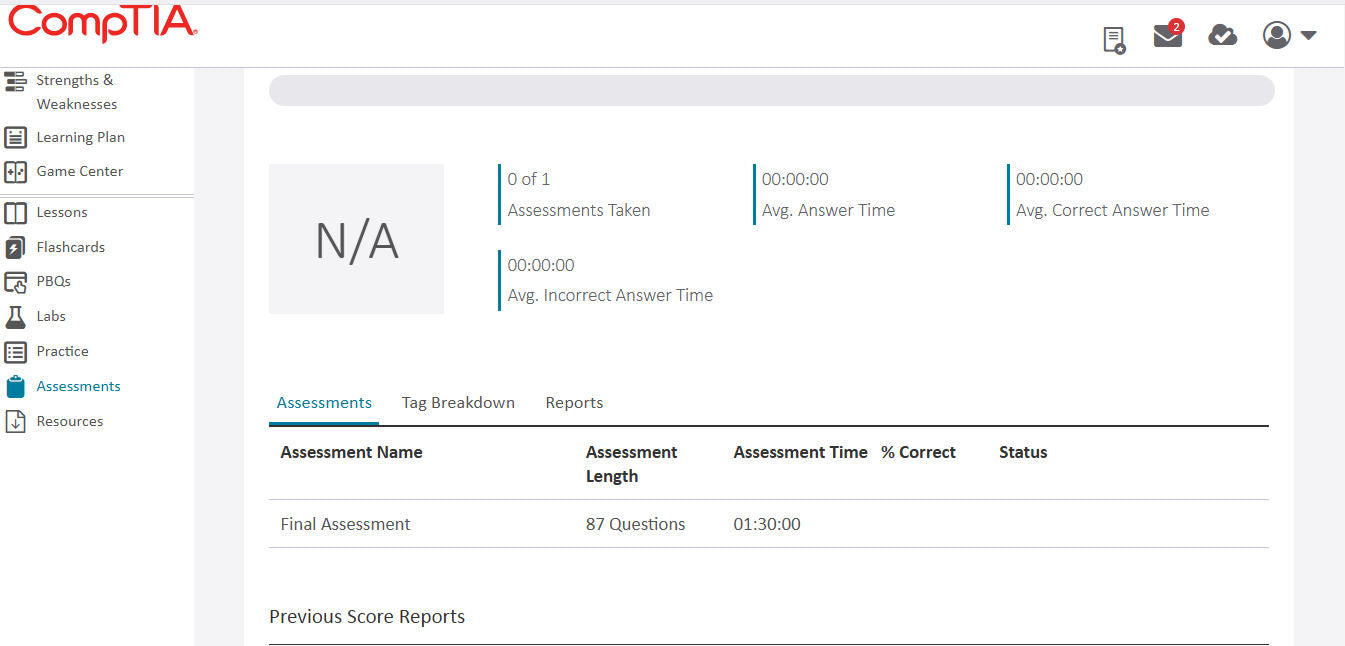 ข้อเสนอที่ดีที่สุด (SY0-701) - CompTIA Security+ CertMaster Learn + Labs (3 เดือน) 
