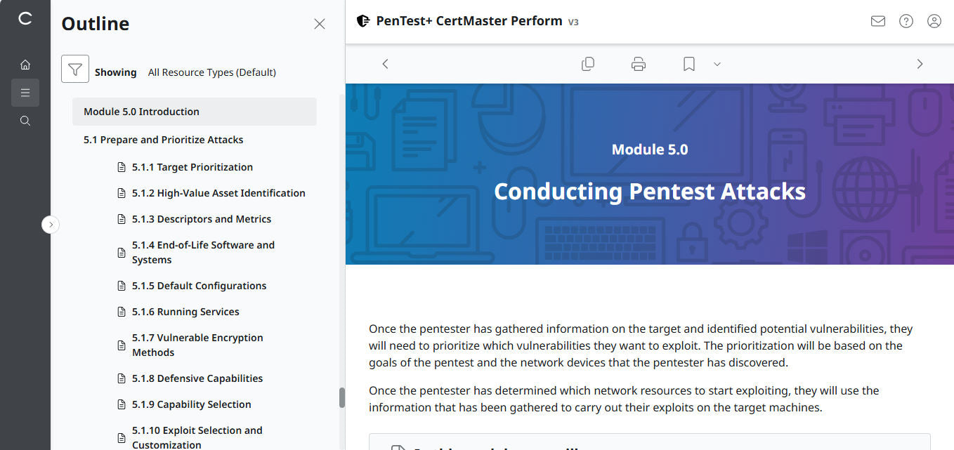 CompTIA PenTest+ CertMaster Perform PT0-003 (V3)