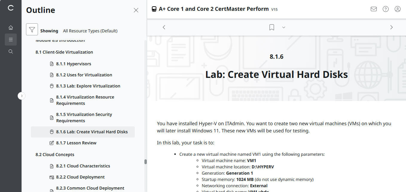 🛒Special Offer - CompTIA A+ Core 1 & 2 CertMaster Perform  (V15) (4 Month Access)