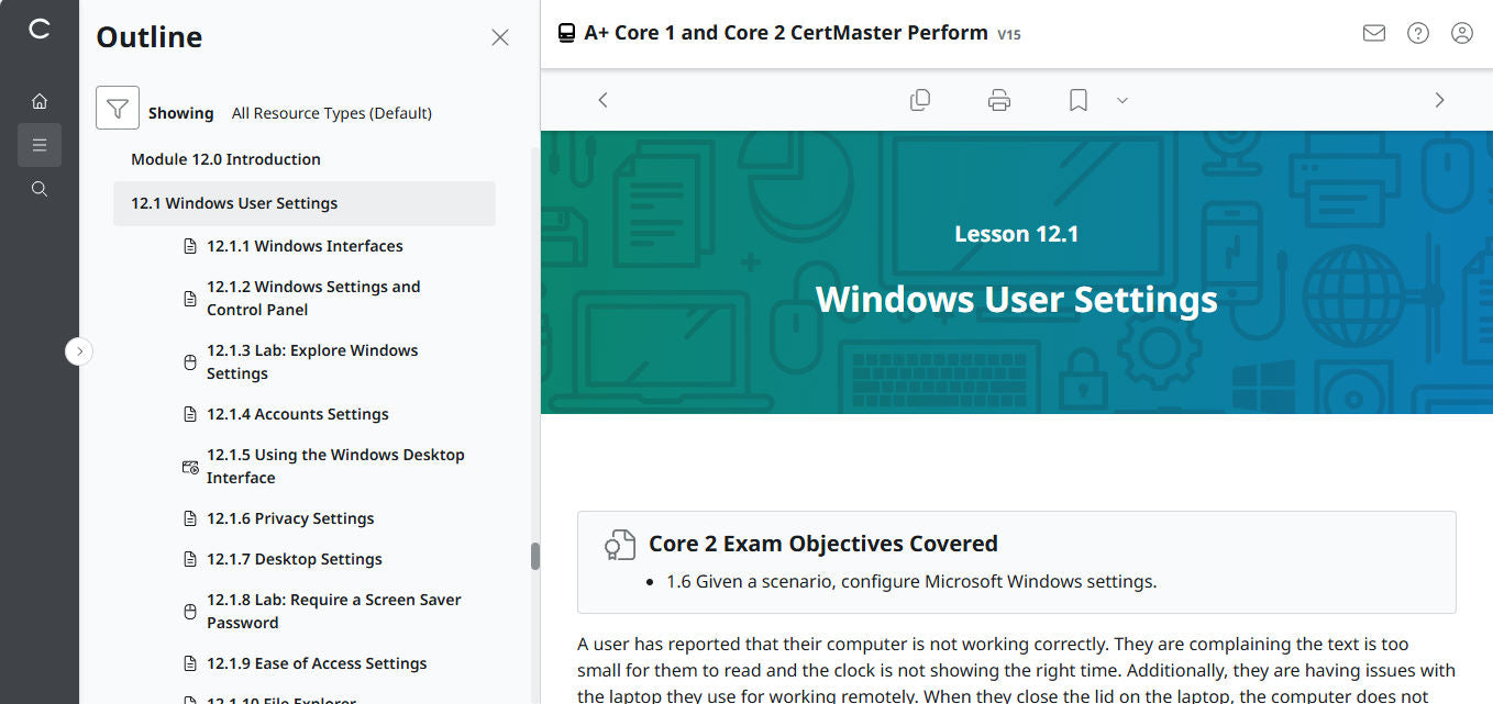 🛒Special Offer - CompTIA A+ Core 1 & 2 CertMaster Perform  (V15) (4 Month Access)