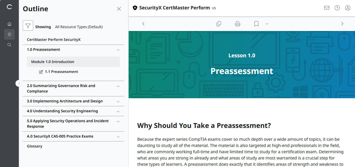 CertMaster Perform for CompTIA SecurityX (CASP+) CAS-005  3-Month Access (🛒Special Offer)