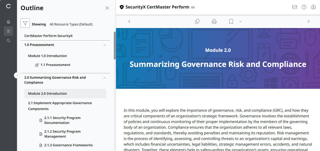 CompTIA CertMaster Perform – SecurityX CASP+ CAS-005 - เข้าใช้งานได้ 3 เดือน 