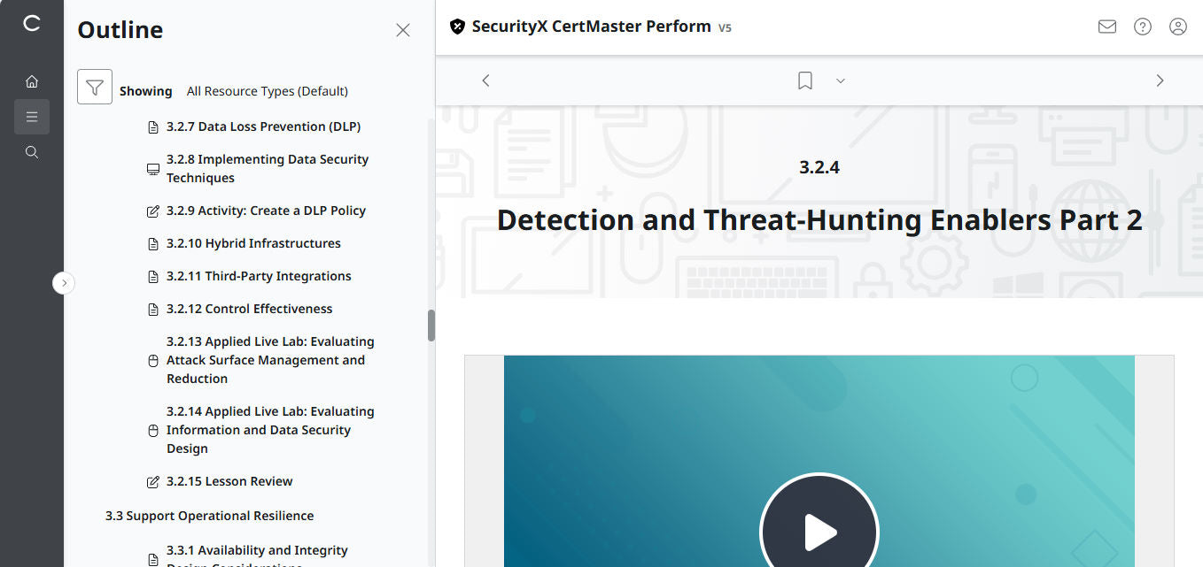 CompTIA CertMaster Perform – SecurityX CASP+ CAS-005 - เข้าใช้งานได้ 3 เดือน 