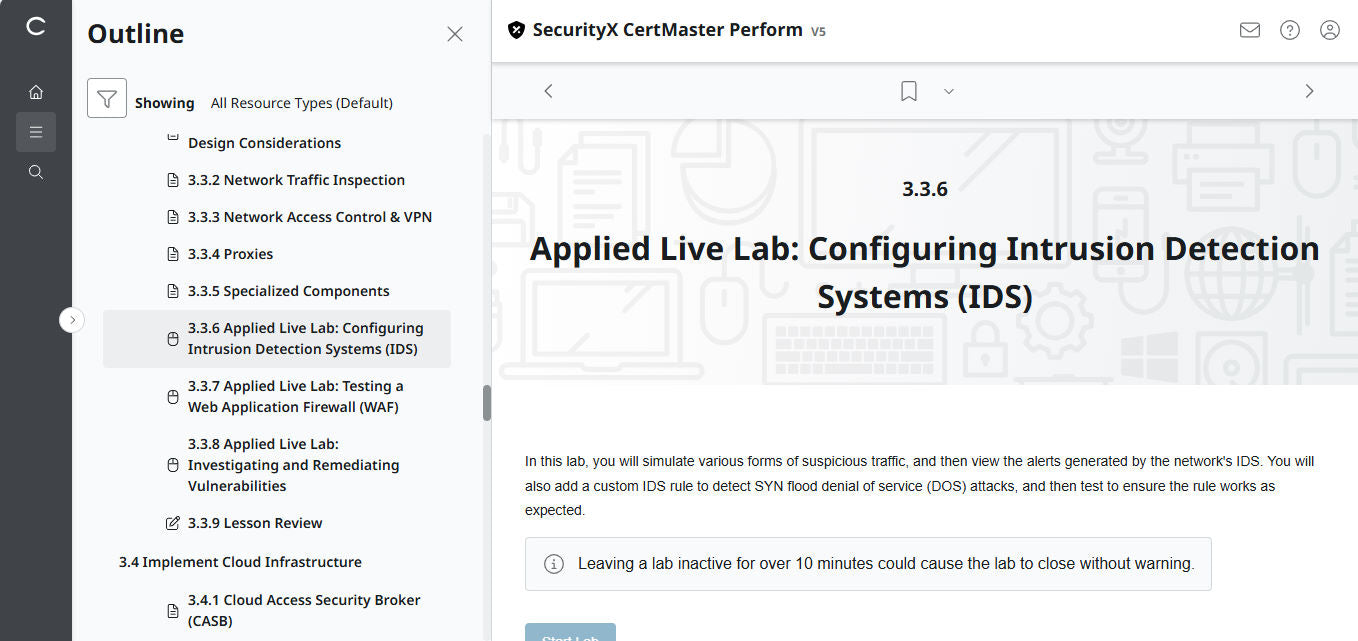 CompTIA CertMaster Perform – SecurityX CASP+ CAS-005 - เข้าใช้งานได้ 3 เดือน 