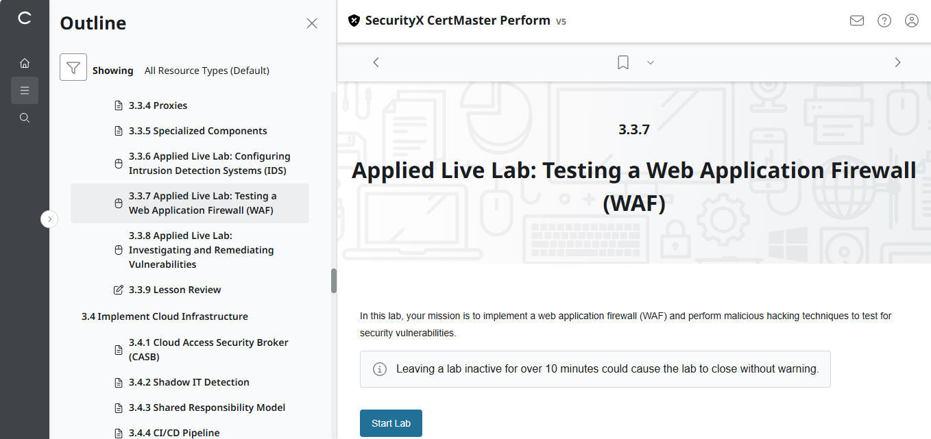 CompTIA CertMaster Perform – SecurityX CASP+ CAS-005 - เข้าใช้งานได้ 3 เดือน 
