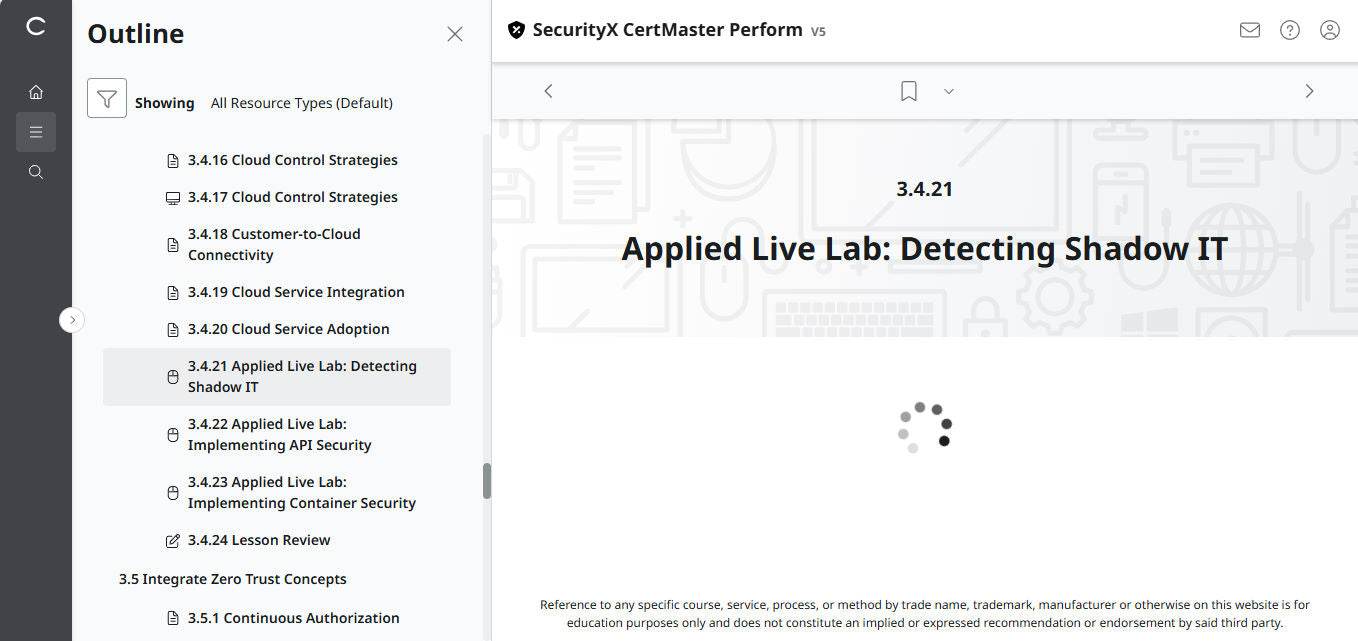 CompTIA CertMaster Perform – SecurityX CASP+ CAS-005 - เข้าใช้งานได้ 3 เดือน 