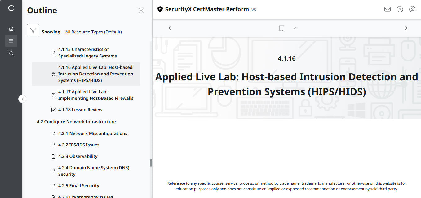 CompTIA CertMaster Perform – SecurityX CASP+ CAS-005 - เข้าใช้งานได้ 3 เดือน 