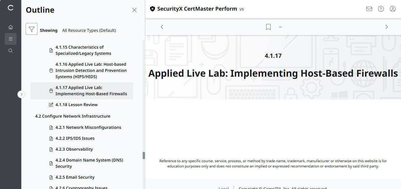CompTIA CertMaster Perform – SecurityX CASP+ CAS-005 - เข้าใช้งานได้ 3 เดือน 