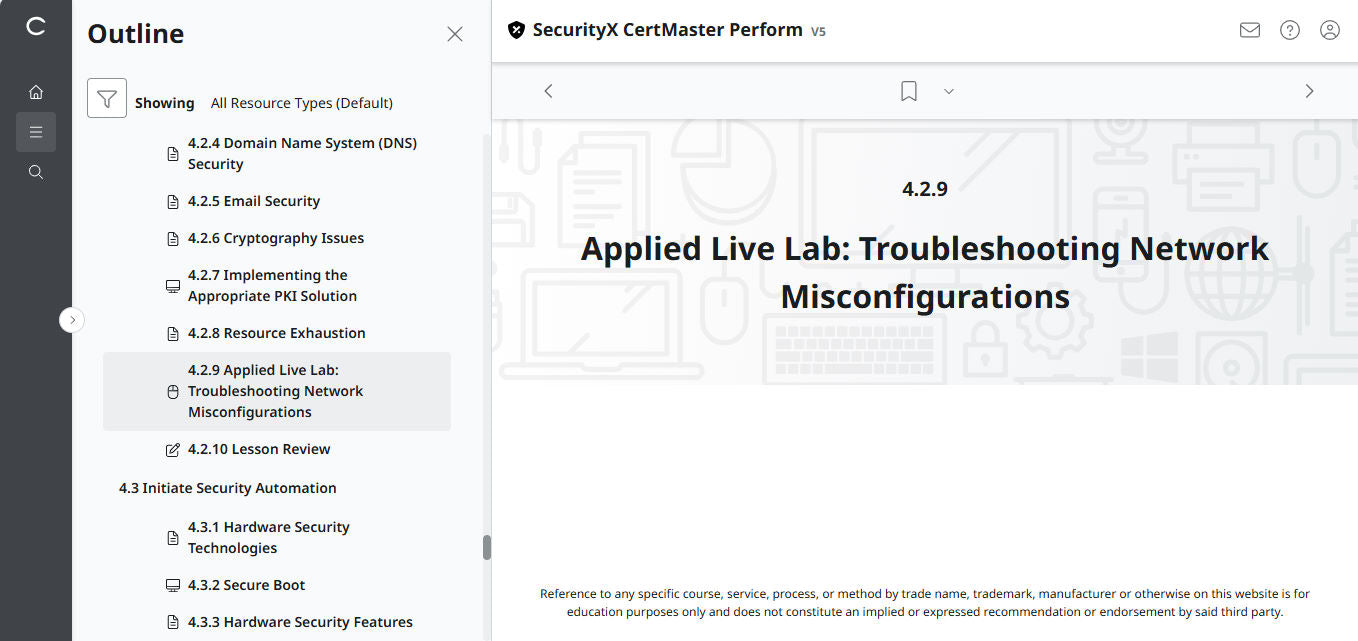 CertMaster Perform for CompTIA SecurityX (CASP+) CAS-005  3-Month Access (🛒Special Offer)