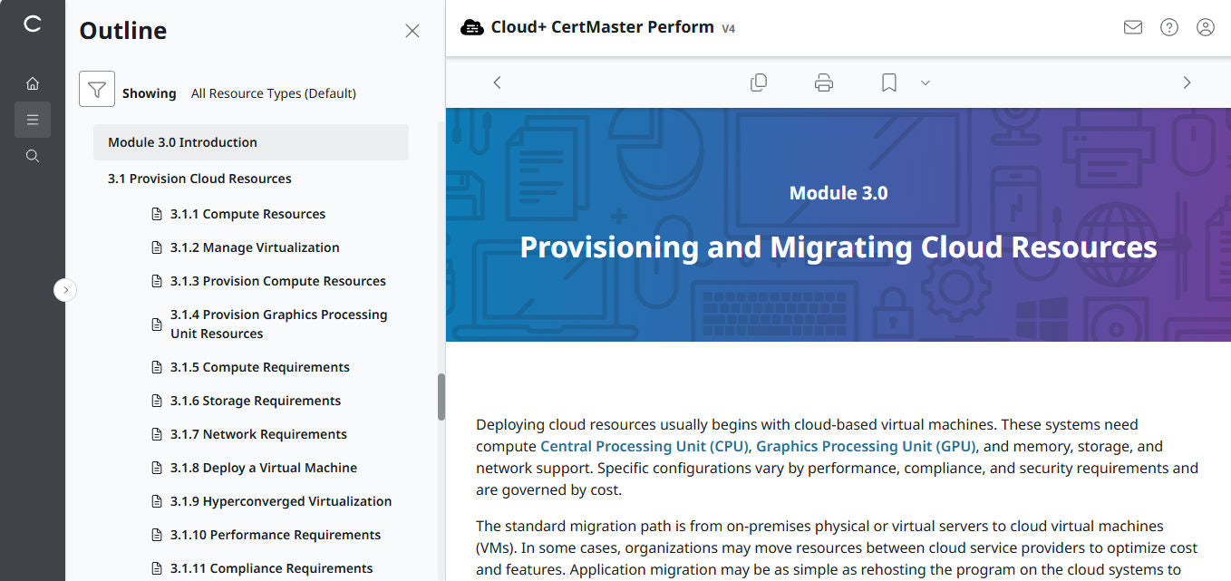 🛒ข้อเสนอพิเศษ - CompTIA Cloud+ CertMaster Perform (CV0-004) – สิทธิ์เข้าใช้งาน 3 เดือน