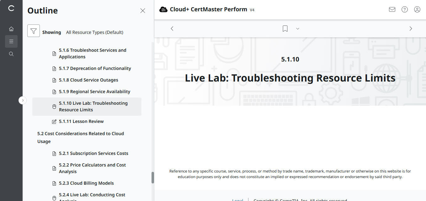 🛒ข้อเสนอพิเศษ - CompTIA Cloud+ CertMaster Perform (CV0-004) – สิทธิ์เข้าใช้งาน 3 เดือน