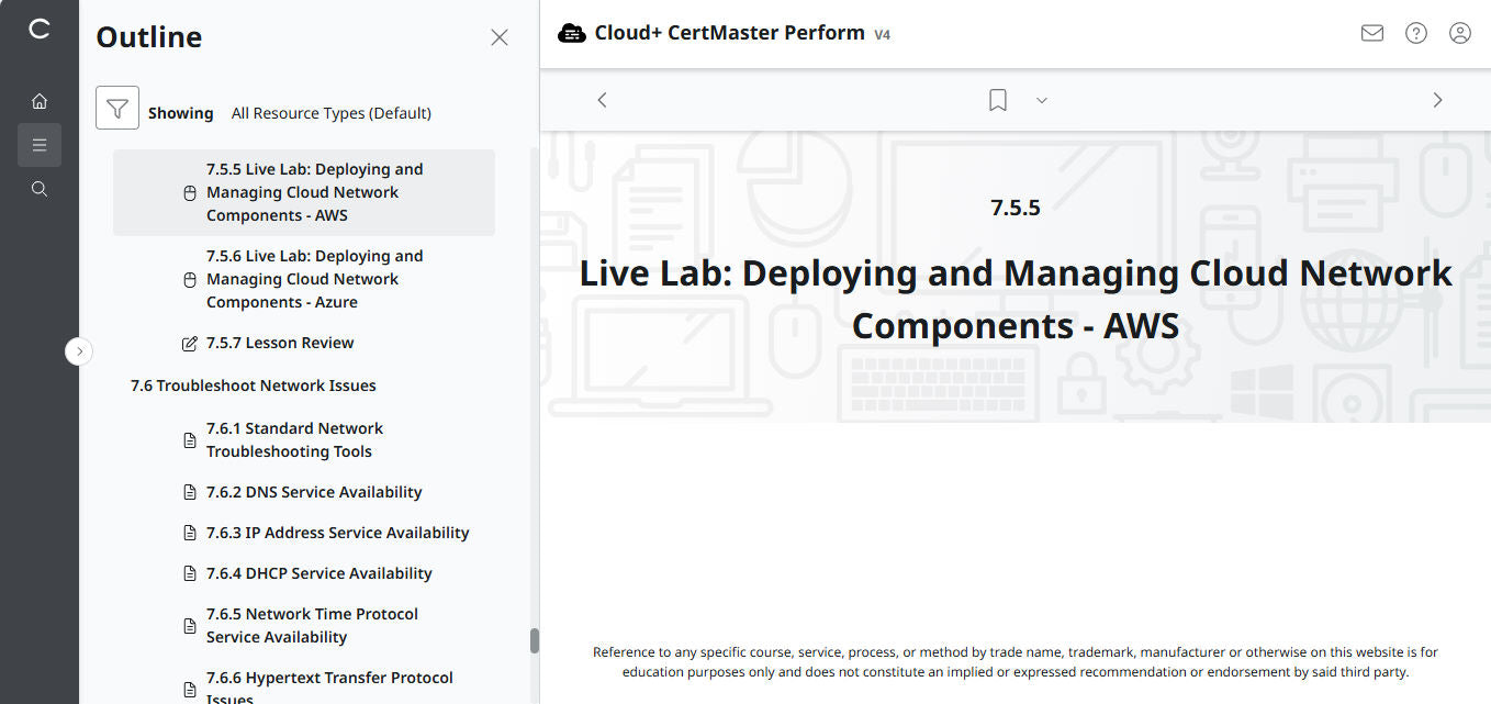 🛒ข้อเสนอพิเศษ - CompTIA Cloud+ CertMaster Perform (CV0-004) – สิทธิ์เข้าใช้งาน 3 เดือน