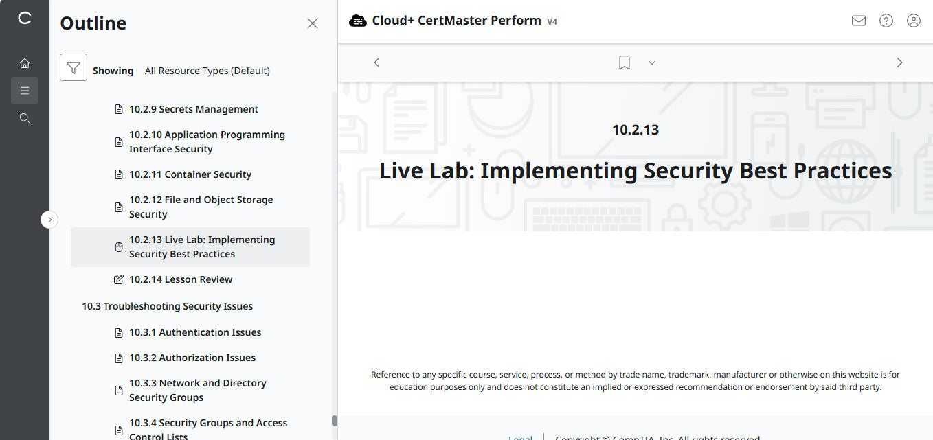 🛒ข้อเสนอพิเศษ - CompTIA Cloud+ CertMaster Perform (CV0-004) – สิทธิ์เข้าใช้งาน 3 เดือน
