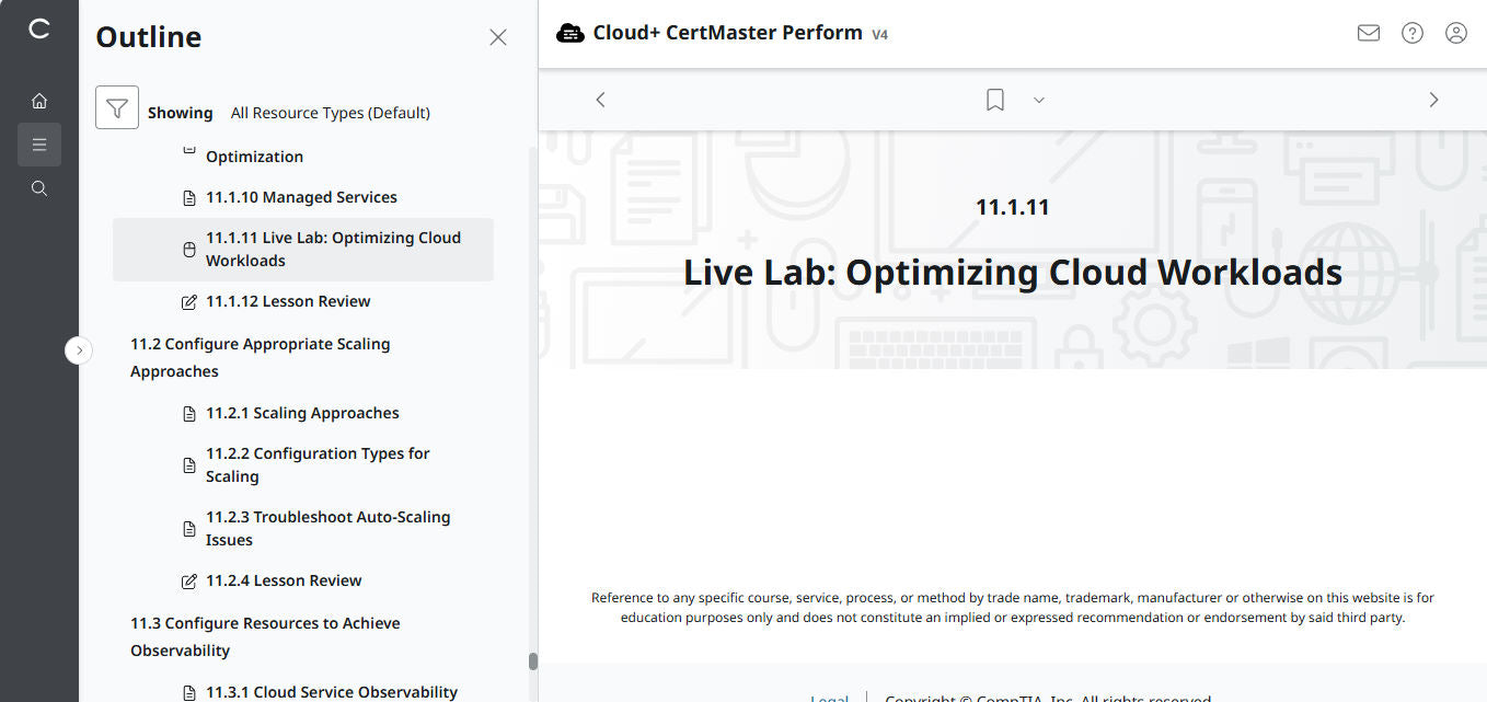 🛒ข้อเสนอพิเศษ - CompTIA Cloud+ CertMaster Perform (CV0-004) – สิทธิ์เข้าใช้งาน 3 เดือน