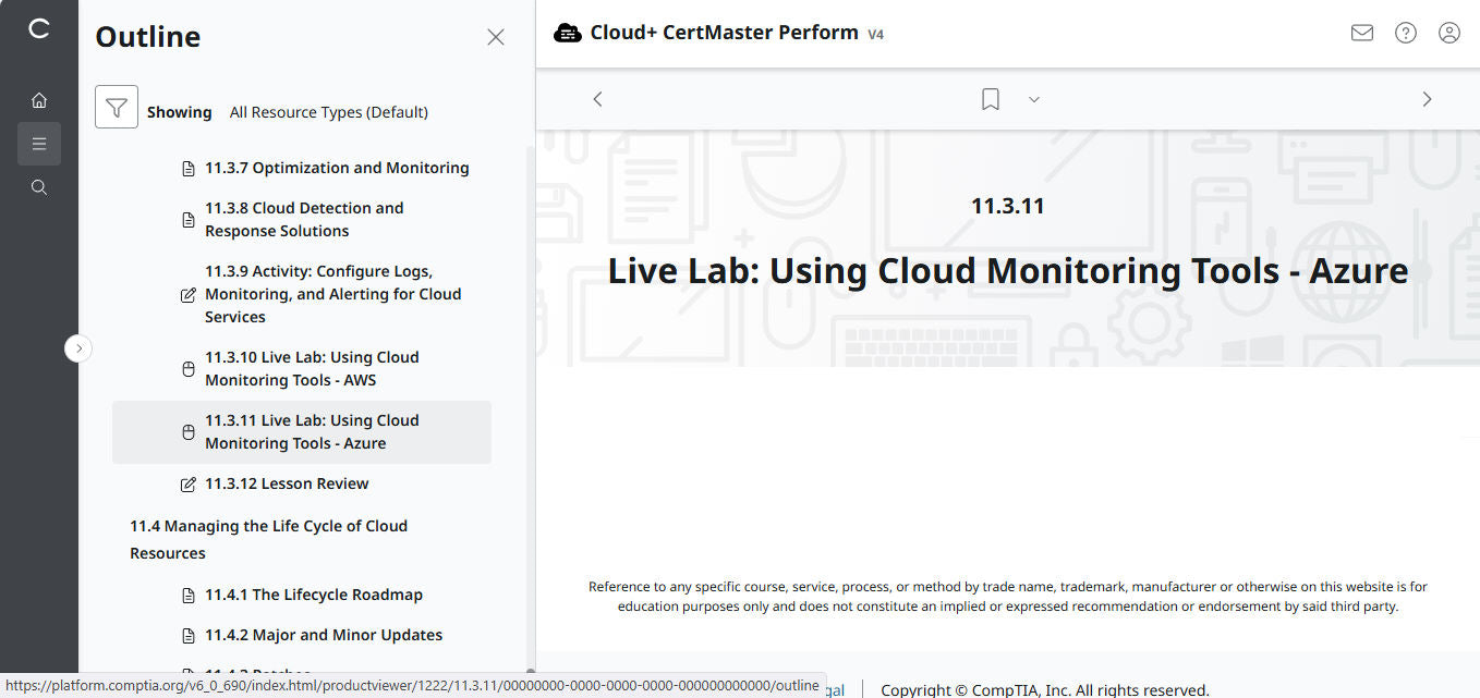 🛒ข้อเสนอพิเศษ - CompTIA Cloud+ CertMaster Perform (CV0-004) – สิทธิ์เข้าใช้งาน 3 เดือน
